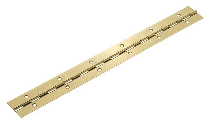Baldų lankstas, 0,7 x 32 x 1020 mm, žalvaris