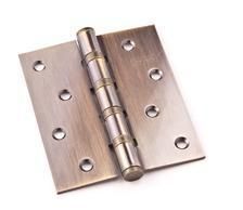 Durų lankstas 421, 100 x 86 mm, universalus, durims be užlaidos, sendinto žalvario sp.