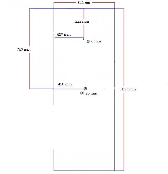 Dušo kabinos galinis stiklas juodas veidrodinis 841x1825 mm 5.32