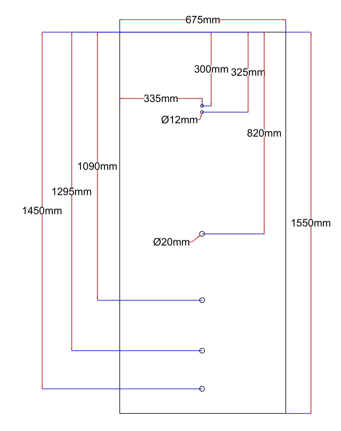 Dušo kabinos galinis stiklas 675x1550 K8614 juodas II 5.9.