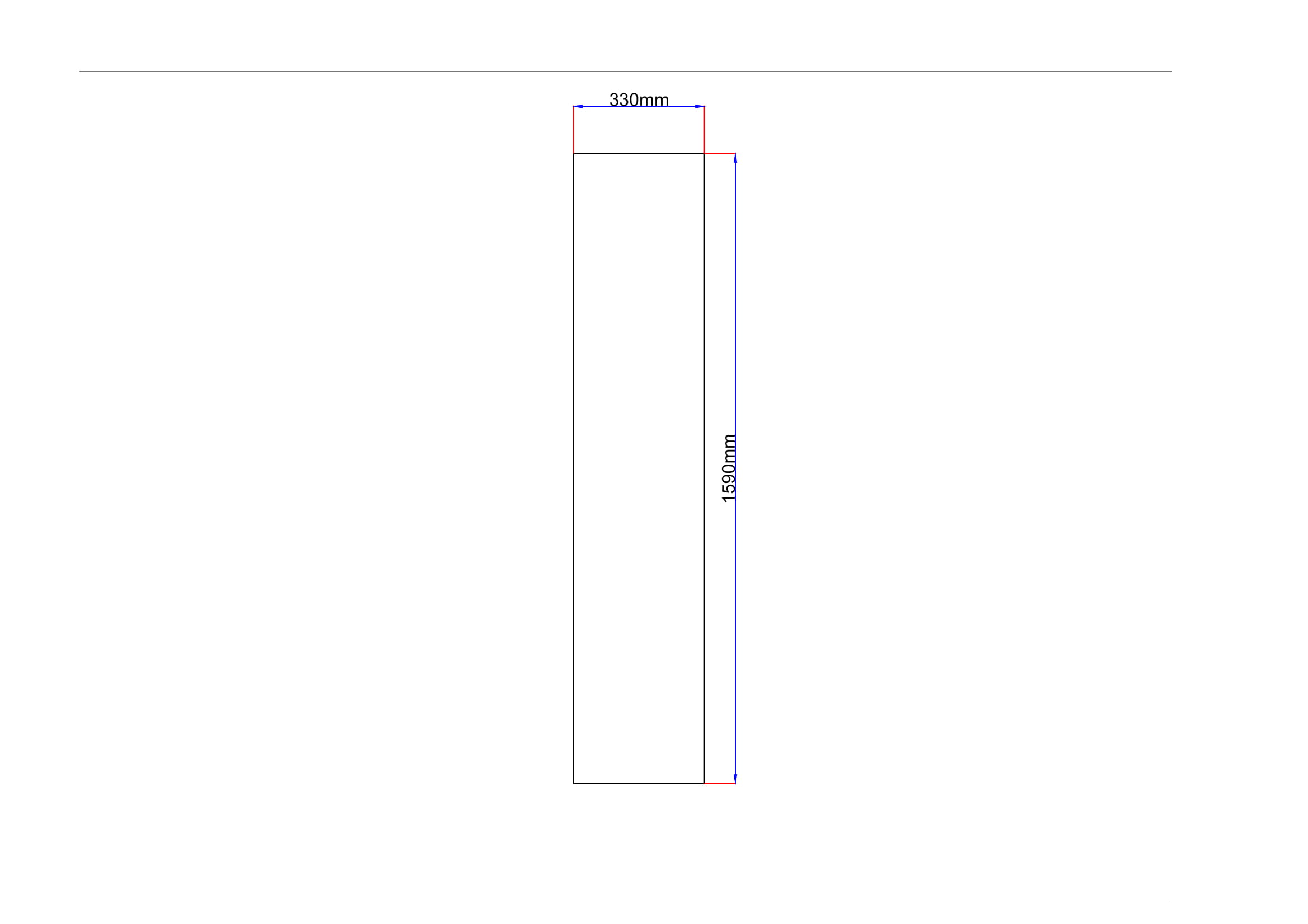 Dušo kabinos šoninis stiklas tiesus 330x1590 grey 3.99.