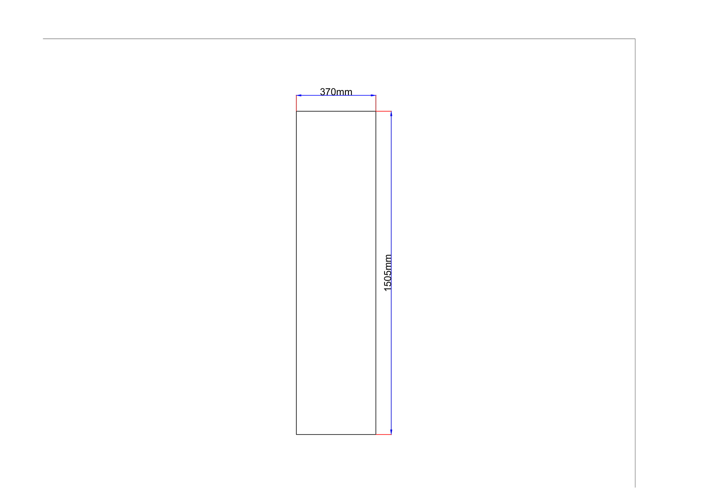 Dušo kabinos šoninis stiklas tiesus 370x1505 grey 3.27.