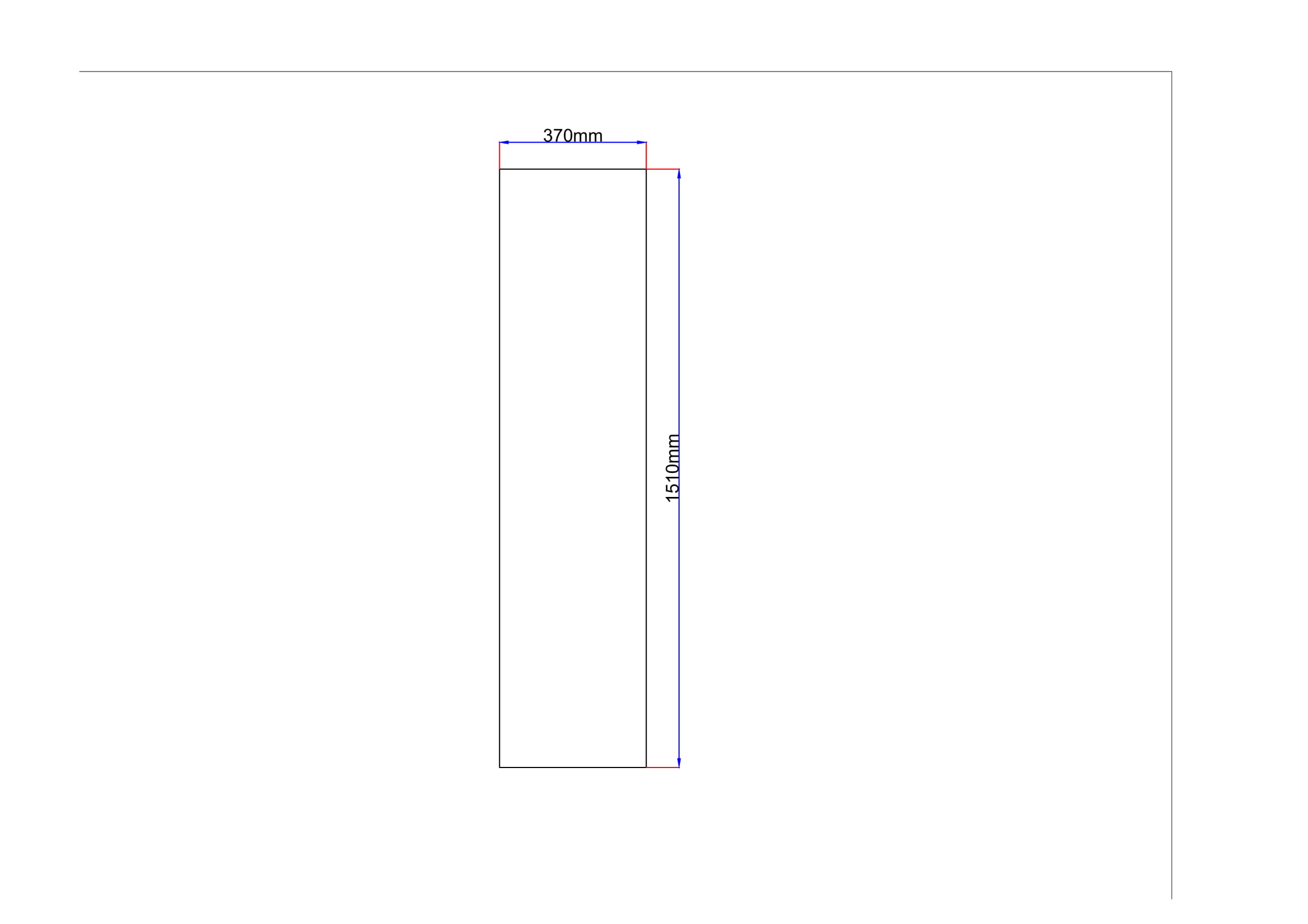 Dušo kabinos šoninis stiklas tiesus 370x1510 grey 3.72.