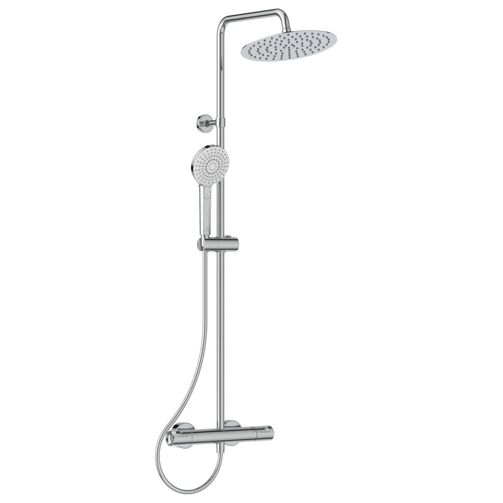 Stacionari dušo sistema Ideal Standard Ceratherm T50, su Ø250 galva ir rankiniu dušu, chrom