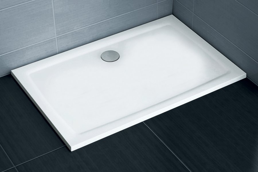 Lietas dušo padėklas Ravak Gigant Pro Flat, 100x80 baltas