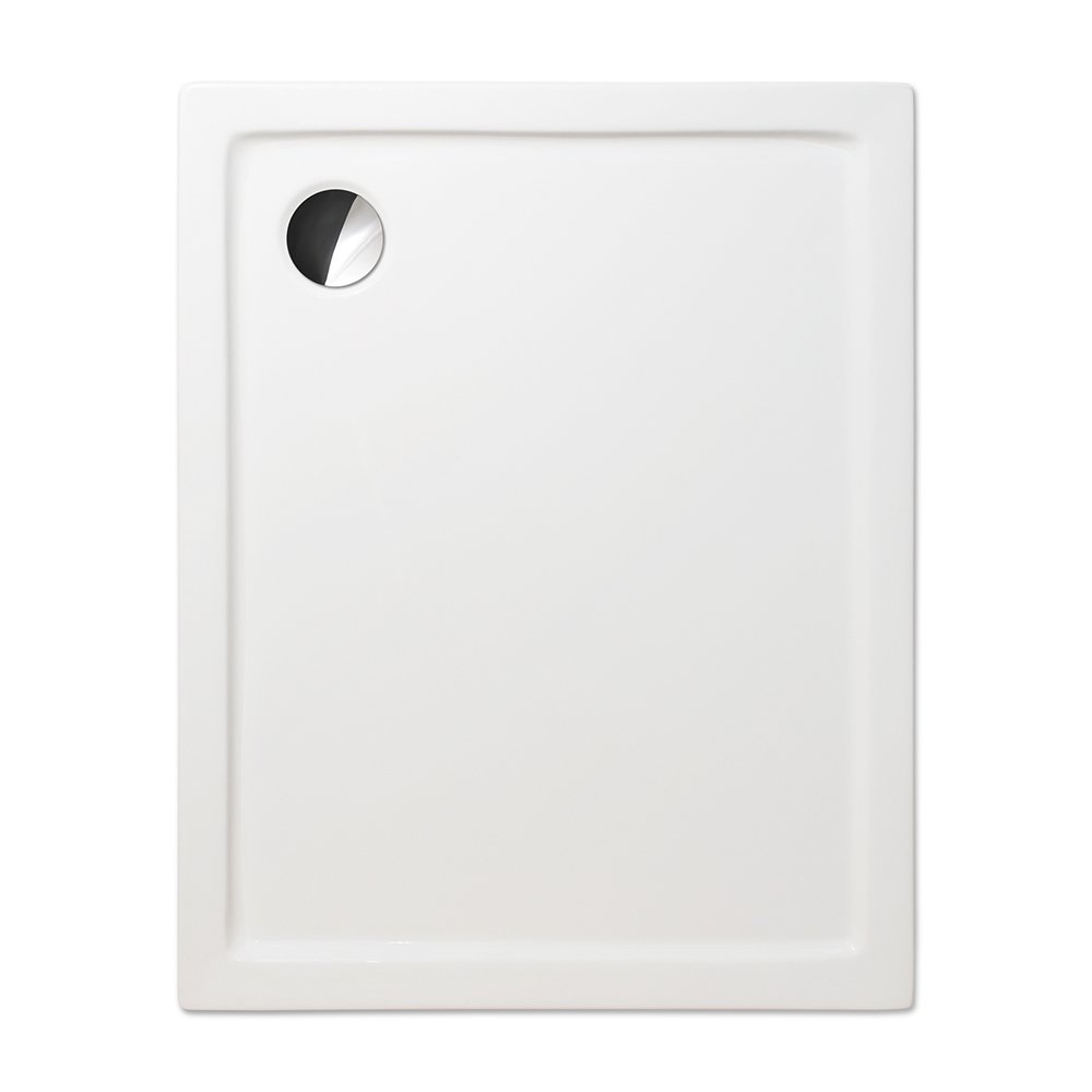 Stačiakampis dušo padėklas Roth Flat kvadro 140x80cm