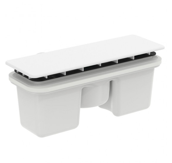 Ideal Standard Ultra Flat New sifonas dušo padėklui, su dekoratyviniu dangteliu, T5327, pasirenkama spalva : Spalva - Juoda matinė