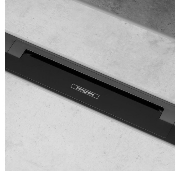Hansgrohe dušo latako juodos matinės, pjaustomos grotelės 90 cm