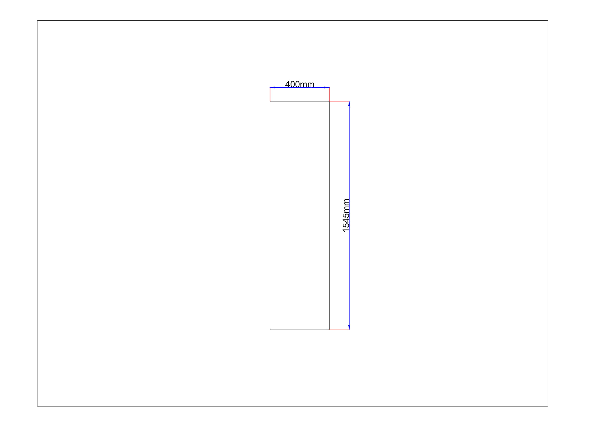 Dušo kabinos šoninis stiklas tiesus 400x1545 grey 7.4.