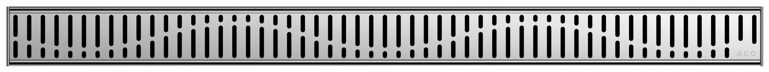 Grotelės dušo latakui ACO ShowerDrain C, Wave, 1185 mm