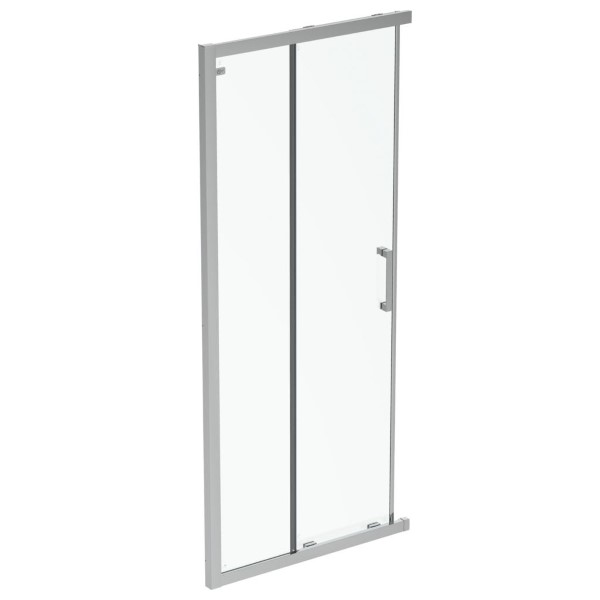 Dušo sienelė IDEAL STANDARD, Connect 90 cm, profilis aliuminis, stiklas skaidrus (1 dalis)