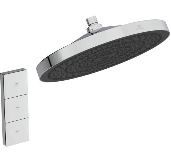 Ideal Standard Solos lietaus dušo galva 3-funkcijų, 300 mm, pasirinkite spalvą : Spalva - Juoda matinė