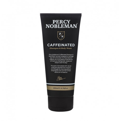 Percy Nobleman Coffeinated Shampoo and Body Wash Šampūnas ir kūno prausiklis su kofeinu, 200ml