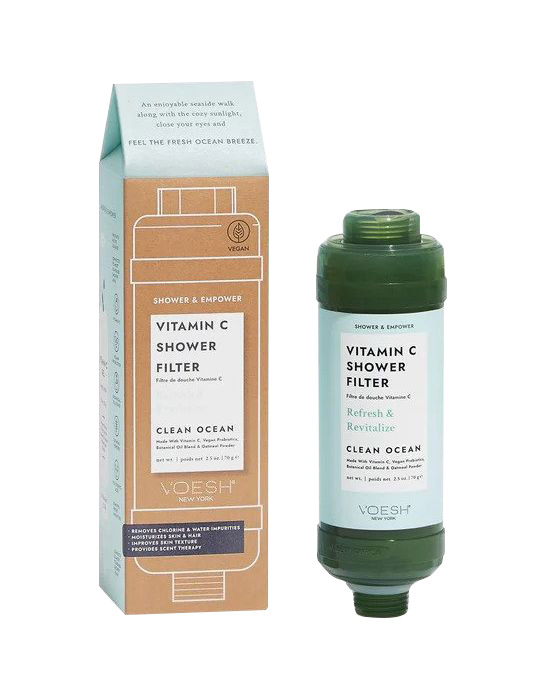 Dušo filtras prisotintas Vitaminu C Voesh Shower & Empower Vitamin C Shower Filter Clean Ocean VBF125CLN, 70 g.