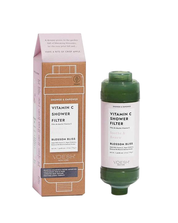 Dušo filtras prisotintas Vitaminu C Voesh Shower & Empower Vitamin C Shower Filter Blossom Bliss VBF125BSM, 70 g.