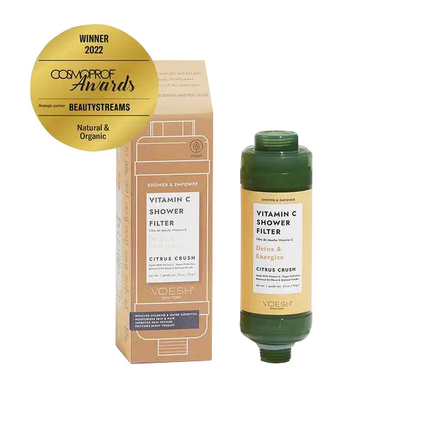 Dušo filtras prisotintas Vitaminu C Voesh Shower & Empower Vitamin C Shower Filter Citrus Crush VBF125CTR, 70 g.
