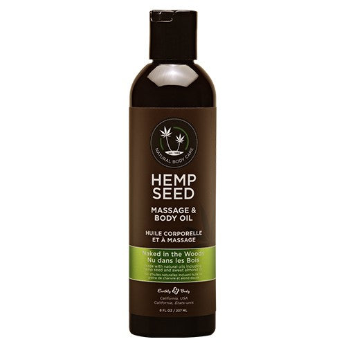 HEMP SEED MASAŽINIS KŪNO ALIEJUS NAKED IN THE WOODS, 237 ML