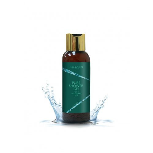 Malachite Cosmetics Shower Gel With Hyaluronic Acid Dušo gelis, 200ml