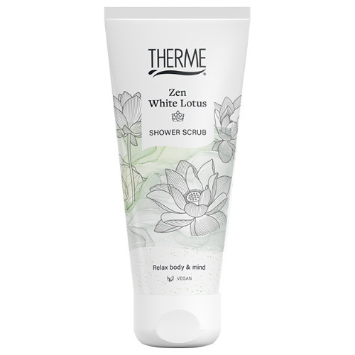 Therme Zen White Lotus Rice Shower Scrub Kūno šveitiklis, 200ml