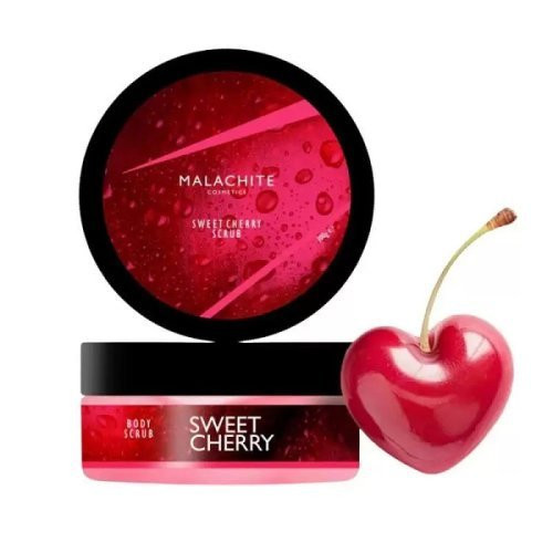 Malachite Cosmetics Sweet Cherry Body Scrub Vyšnių kvapo kūno šveitiklis, 300g