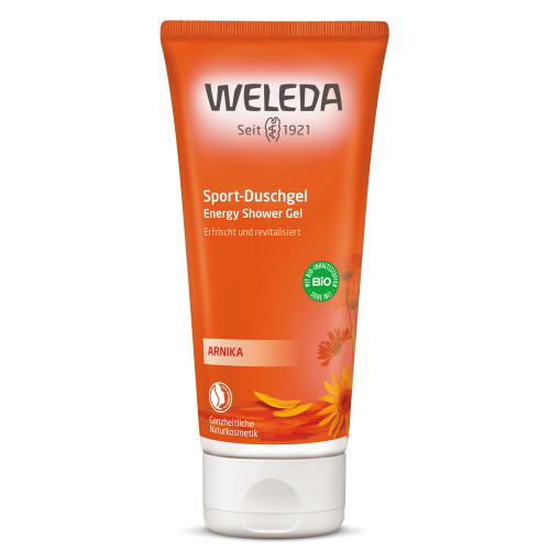 Weleda Arnica Energising Shower Gel Sportuojantiesiems skirta dušo želė su arnikomis, 200ml