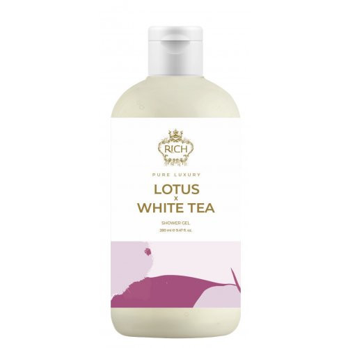 Rich Pure Luxury Lotus & White Tea Shower Gel Drėkinamoji ir maitinamoji dušo želė su gaiviu gėlių aromatu, 280ml