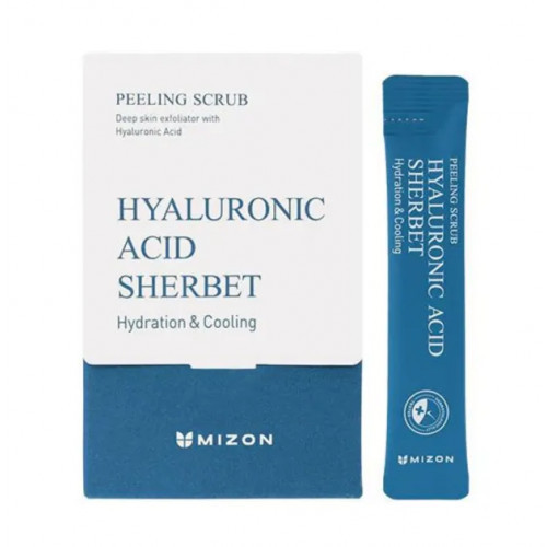 Mizon Hyaluronic Acid Sherbet Peeling Scrub Veido šveitiklis su hialuronu, 40 x 5g