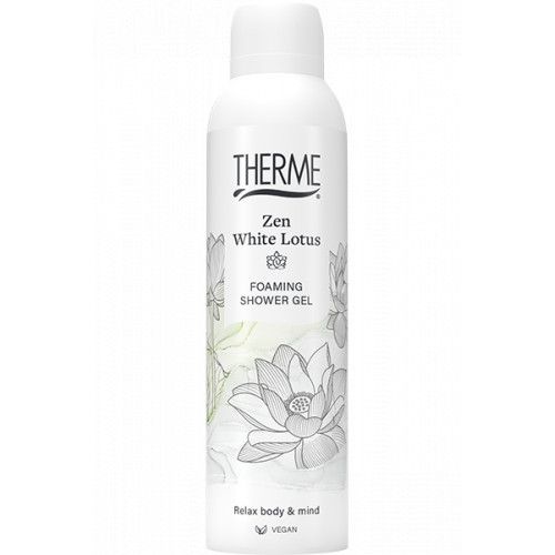Therme Zen White Lotus Foaming Shower Gel Dušo putos, 200ml