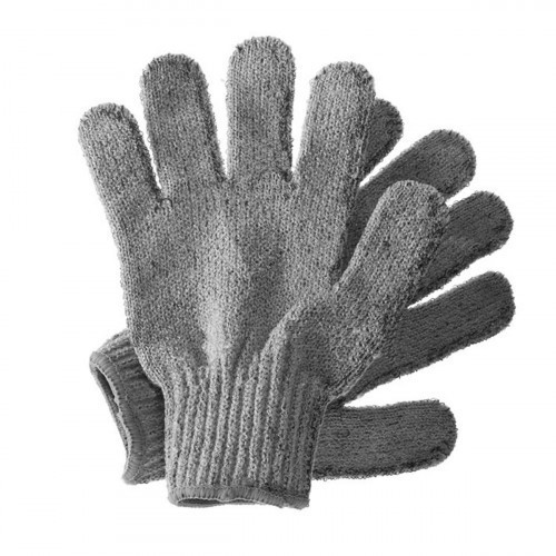 Hydrea London Carbonized Bamboo Exfoliating Gloves Šveičiamosios karbonizuotos bambuko pirštinės, 1 pora