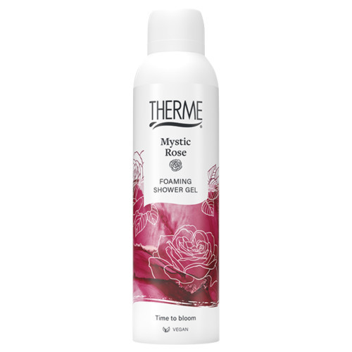 Therme Mystic Rose Foaming Shower Gel Dušo putos, 200ml