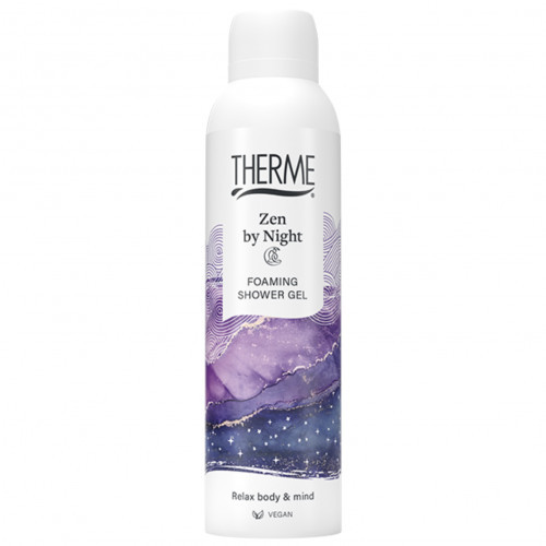 Therme Zen By Night Foaming Shower Gel Dušo putos, 200ml