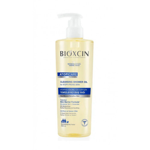 Bioxcin (Bioxsine) Atopicare Cleansing Shower Oil For Atopy Prone Skin Aliejinis kūno prausiklis, 500ml