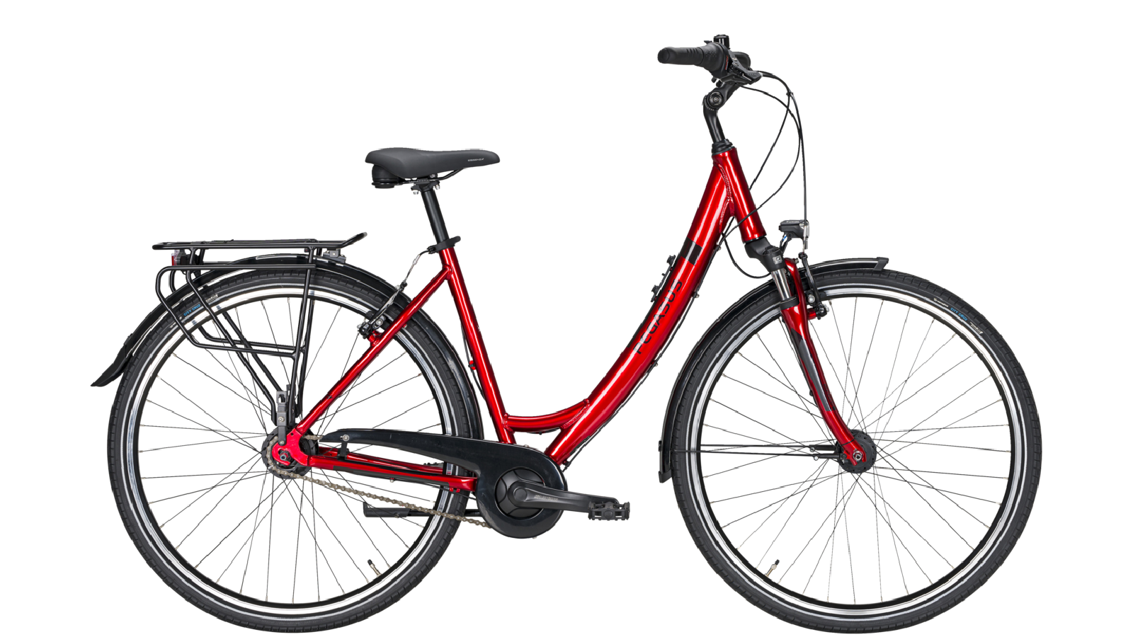 Dviratis 28" Solero SL wave 7g raudonas