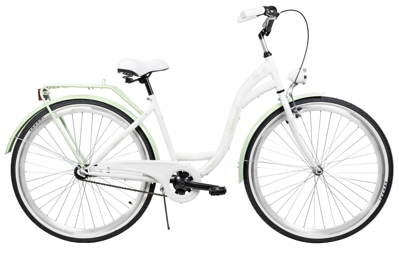 Dviratis AZIMUT City Lux 28" 2023 white-mint