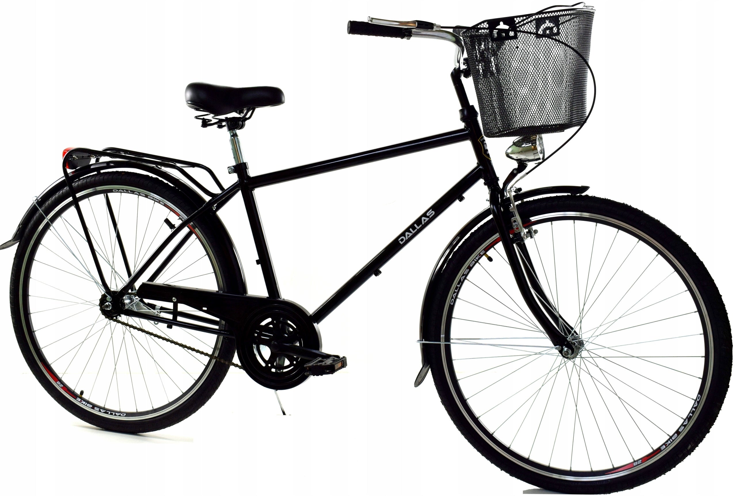 Miesto dviratis Dallas Bike rėmas 19 colių 28 juodas