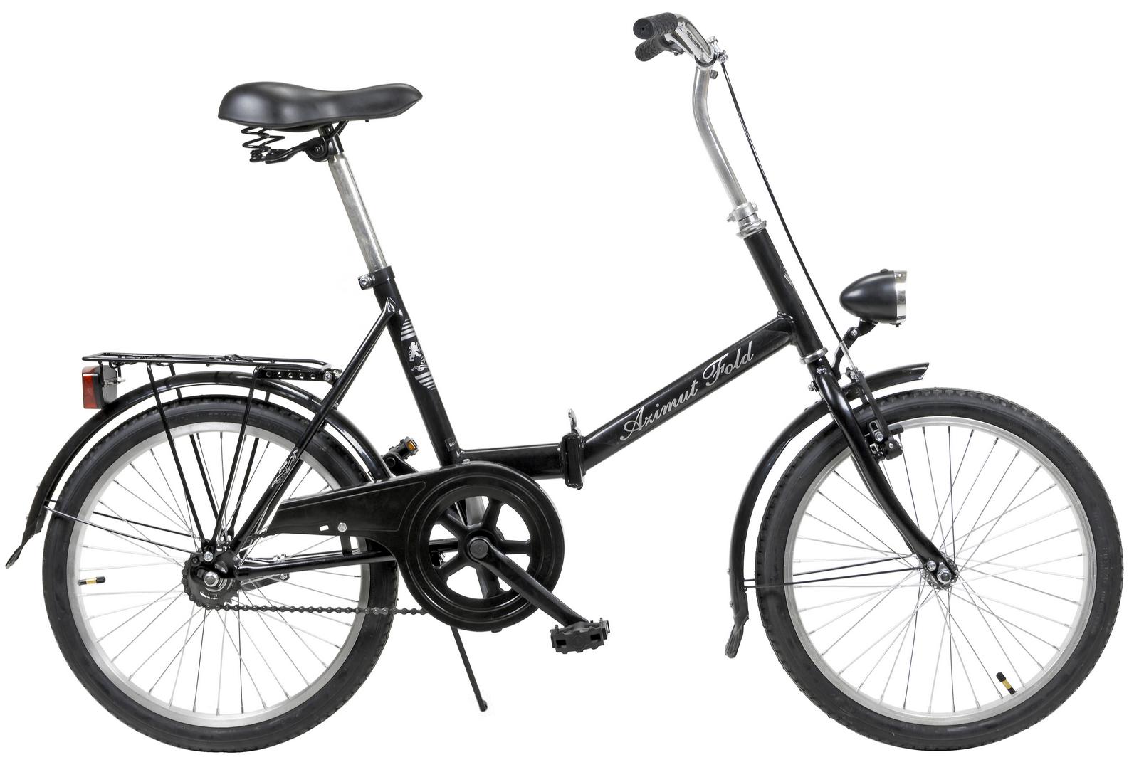 Dviratis AZIMUT Fold 20" 2023 black shiny