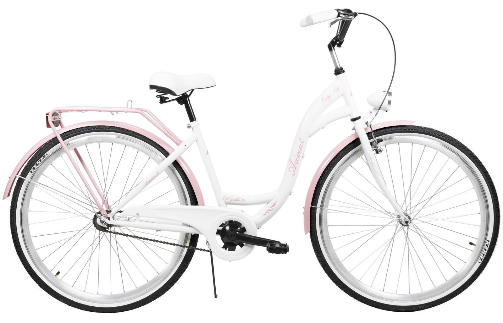Dviratis AZIMUT City Lux 28" 2023 white-pink