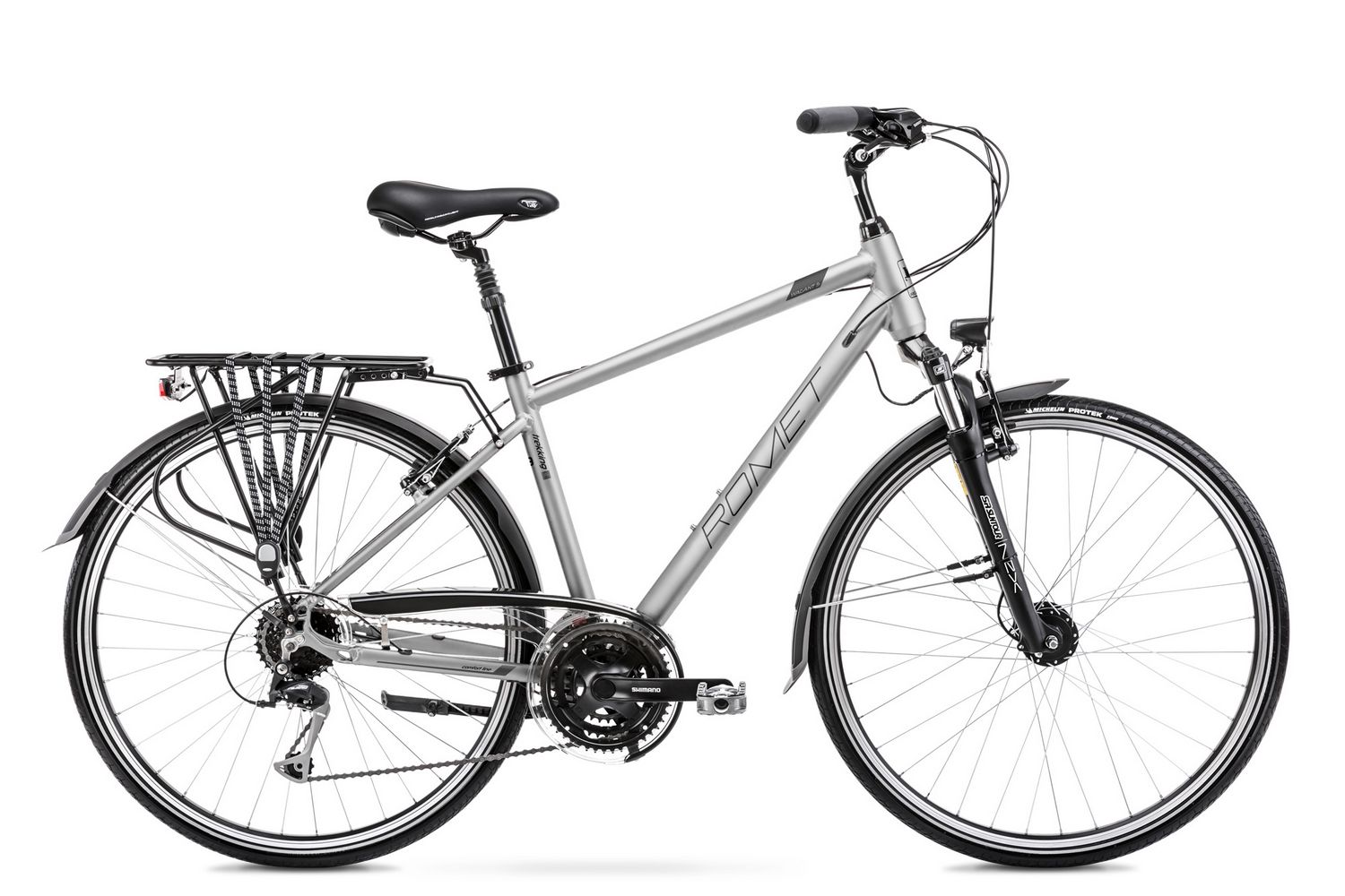 Dviratis Romet Wagant 5 28" 2022 silver-graphite-21" / L