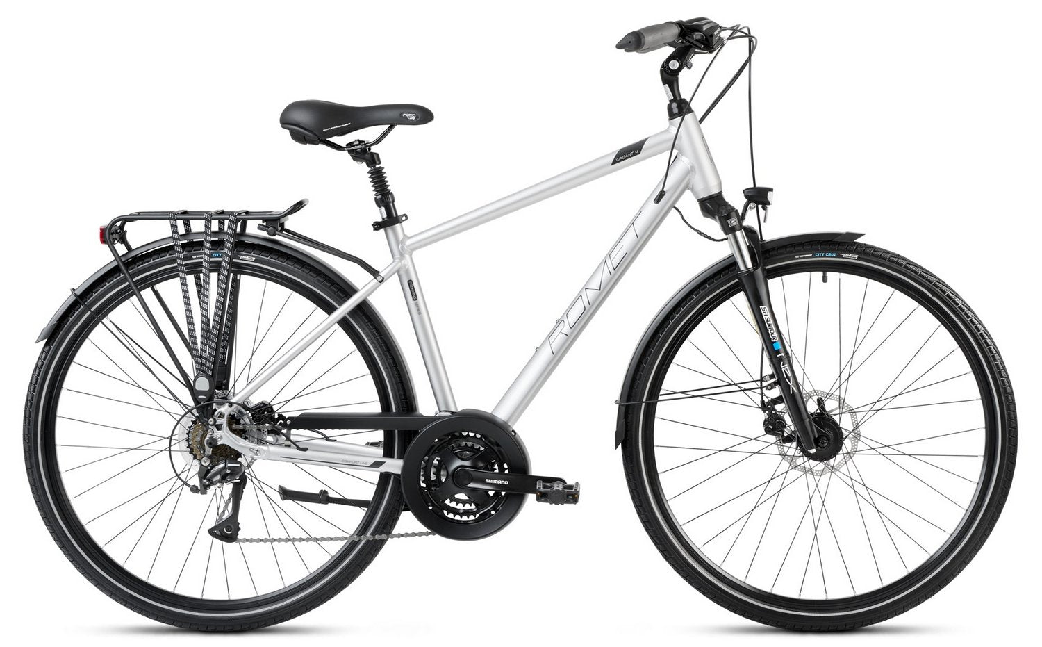 Dviratis Romet Wagant 4 2024 silver-black XL