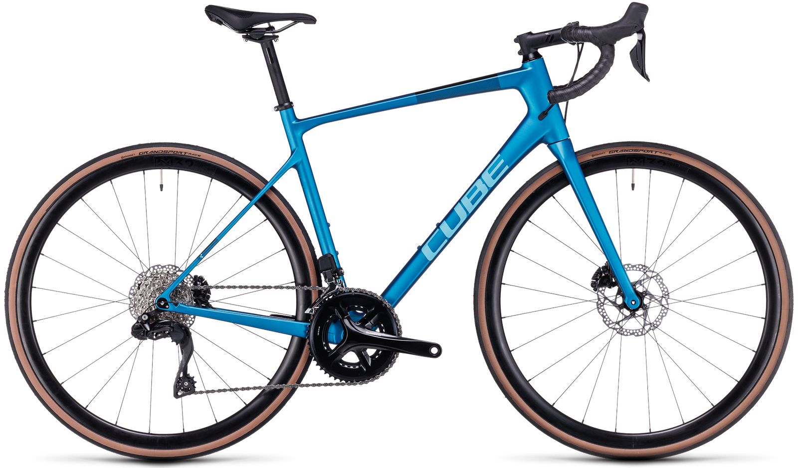 Dviratis Cube Attain GTC SLX frozenteal'n'black 2023 - Dydis 36 (677310 - 56 cm Race / Fitness dviračiai)