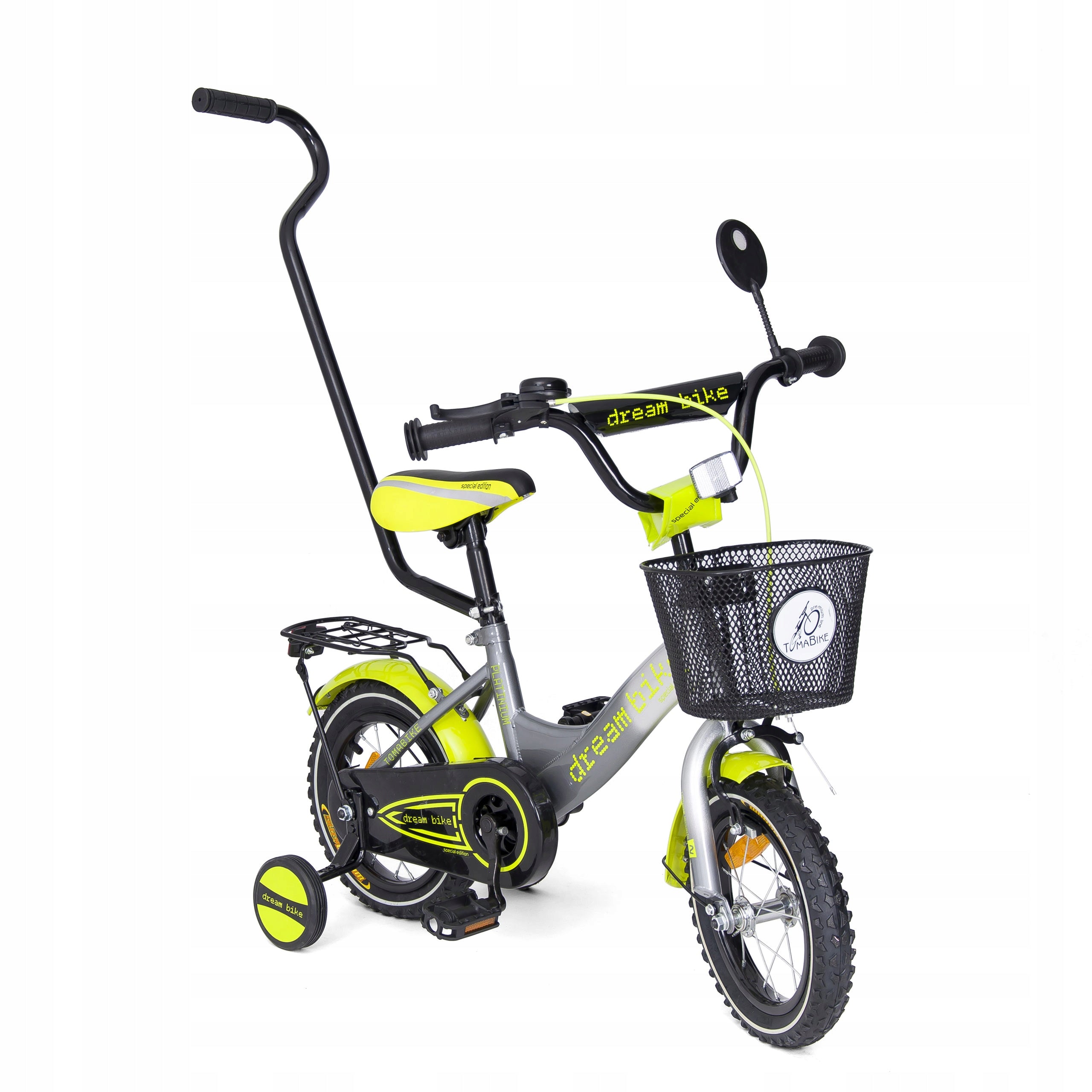 Vaikiškas dviratis nuo 2-5 metų Tomabike 12 colių ratai