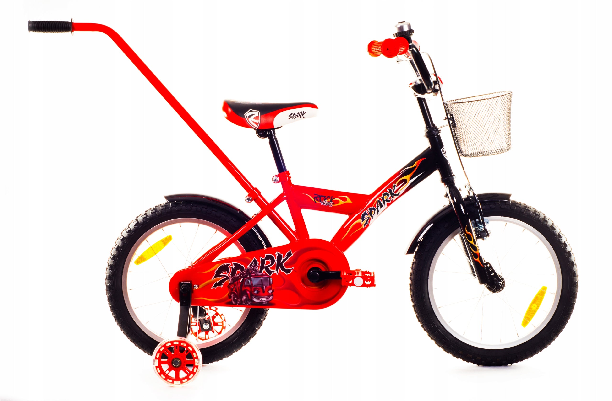 Vaikiškas dviratis Rock Kids Bike SPARK 16 colių ratai