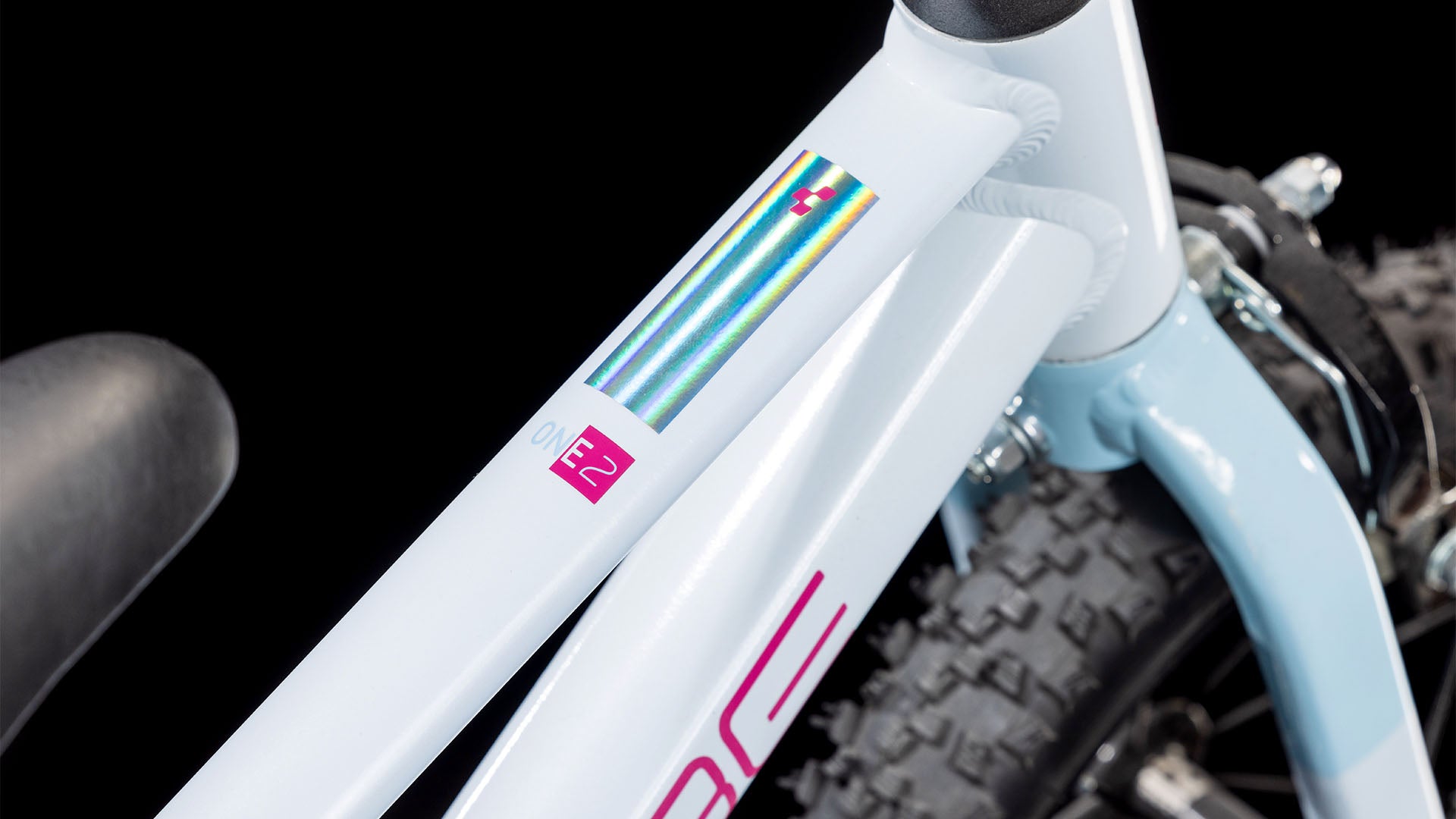 Dviratis Cube Numove 120 RT flashwhite'n'pink 2025