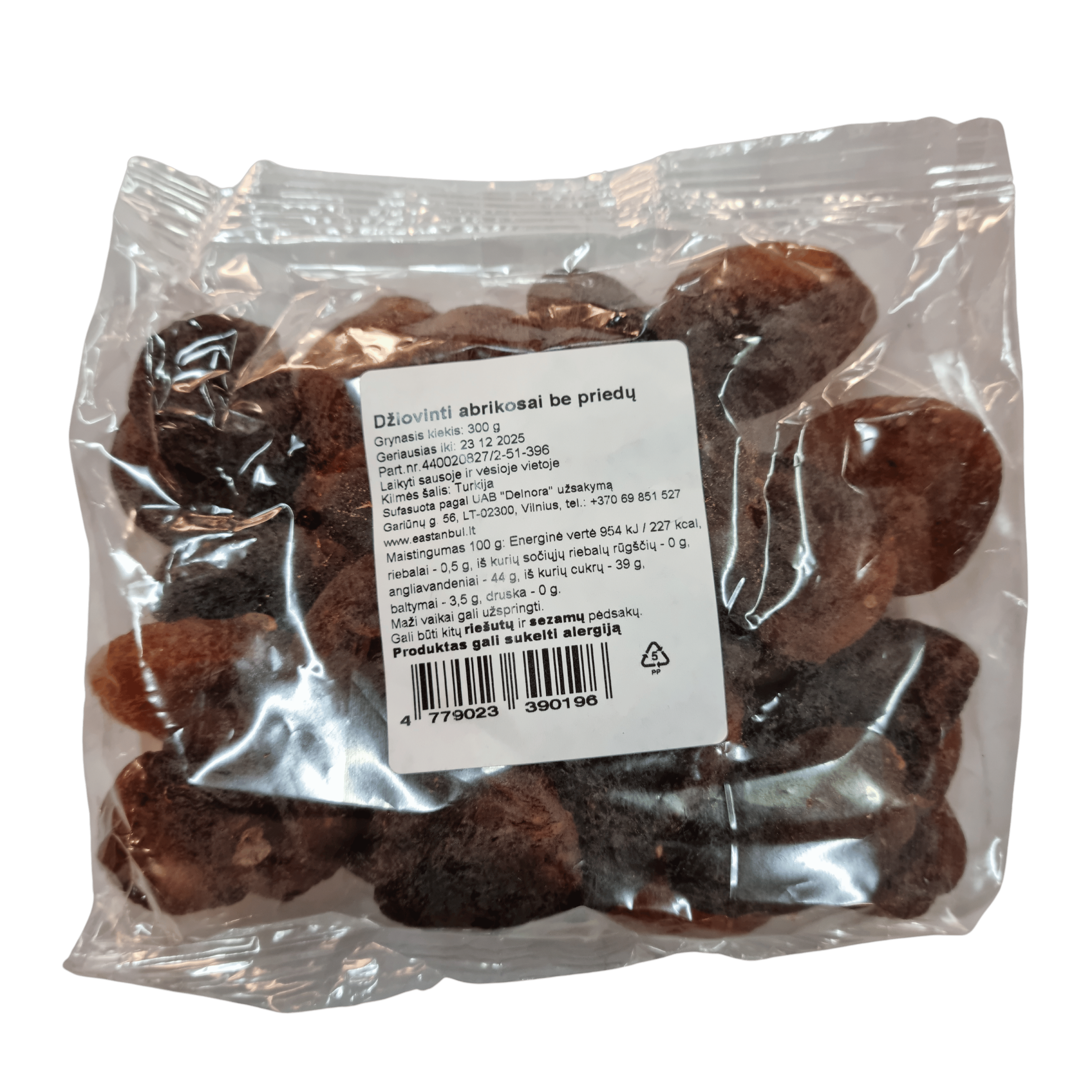 Džiovinti abrikosai natūralūs tamsūs, 300g