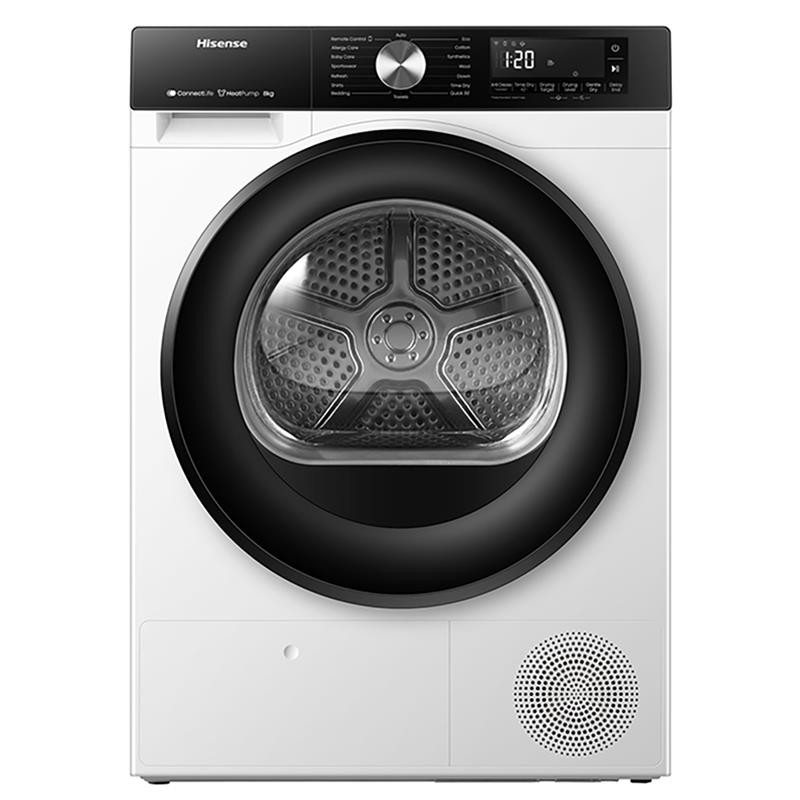 Džiovyklė HISENSE DH3S802BW3, 8 kg