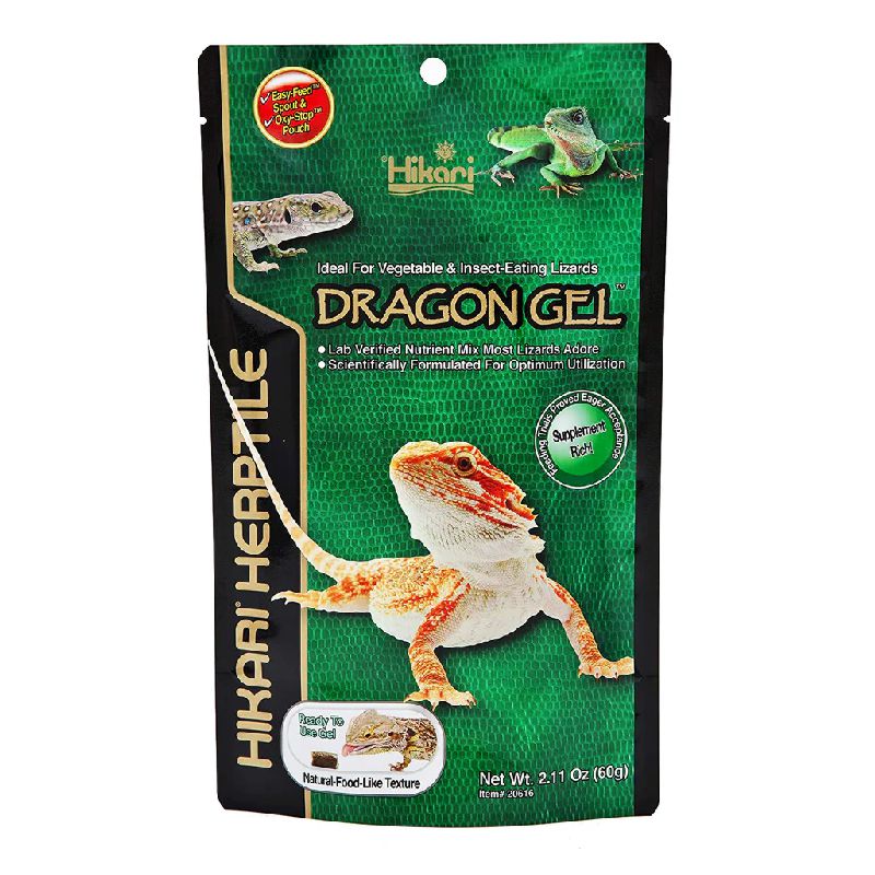 Hikari Dragon Gel pašaras driežams; 60g