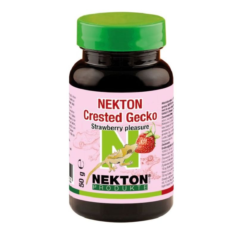 Nekton Crested Gecko Strawberry ėdalas su braškėmis gekonams; 50g, 100g, 250g, 700g, 1300g, 5000g