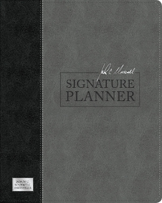 John C. Maxwell Signature Planner (Gray Black LeatherLuxe®)