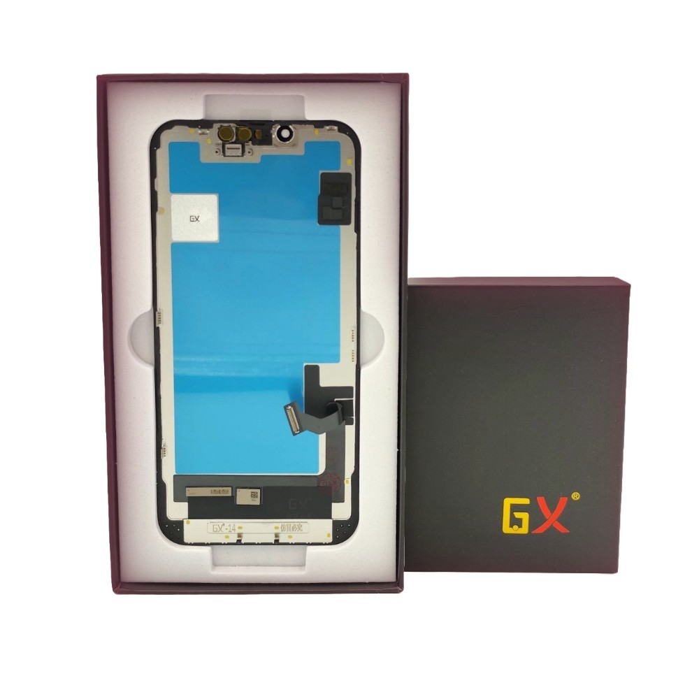 Ekranas Apple iPhone 14 su lietimui jautriu stikliuku GX hard OLED (removable IC)