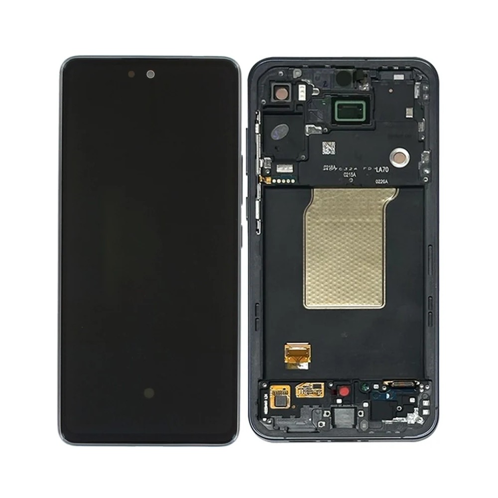 Ekranas Samsung A556 A55 5G su lietimui jautriu stikliuku originalus Awesome Navy (service pack)
